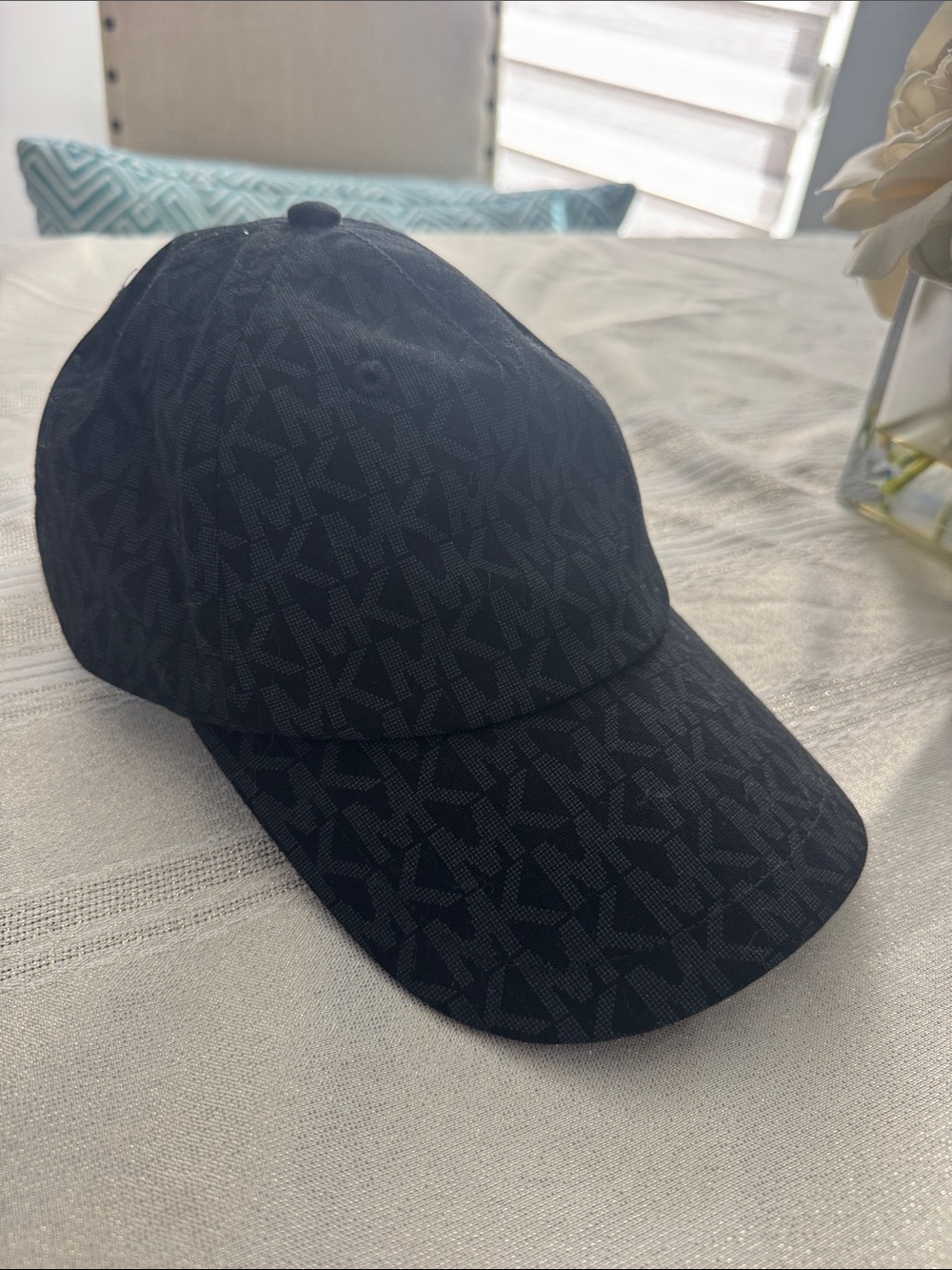 Michael Kors MK signature logo baseball hat black unisex